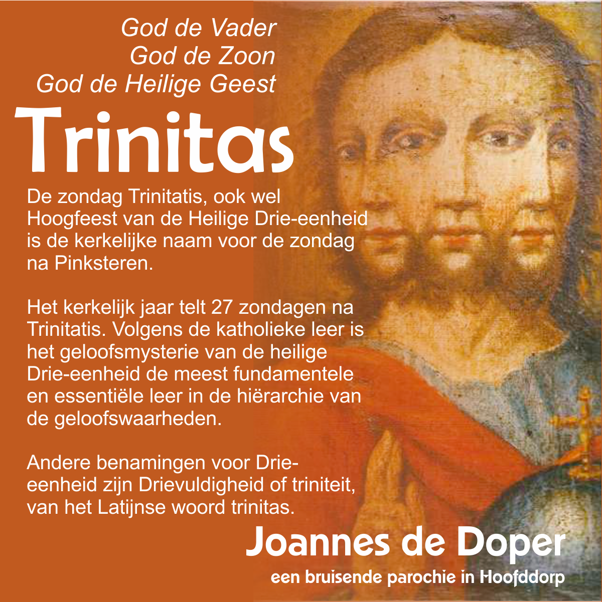 Preek  Zondag 26 mei 2024 Feest van de Heilige Drieëenheid